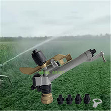 Load image into Gallery viewer, S223 Irrigation equipment agricultural sprinkler nozzle metal rocker spray gun watering garden lawn dusting 360 degree rotation