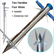 Load image into Gallery viewer, Stainless Steel Seedling Planter Garden Farm Transplanter Vegetable Seedling Planter