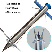 Load image into Gallery viewer, Stainless Steel Seedling Planter Garden Farm Transplanter Vegetable Seedling Planter
